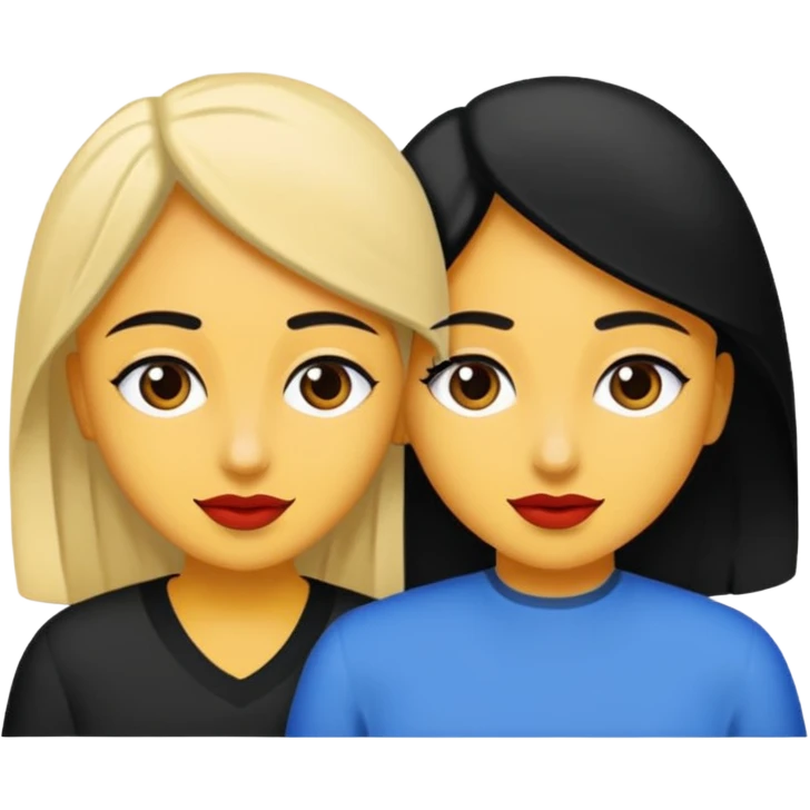 Mavi siyah tik olan emoji