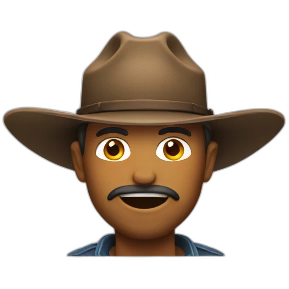cowboy drooling emoji