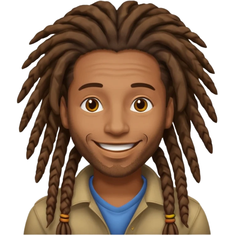 man with dreadlocks emoji