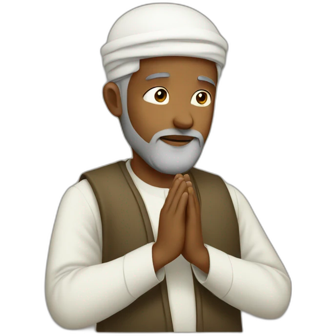 Islam man praying emoji