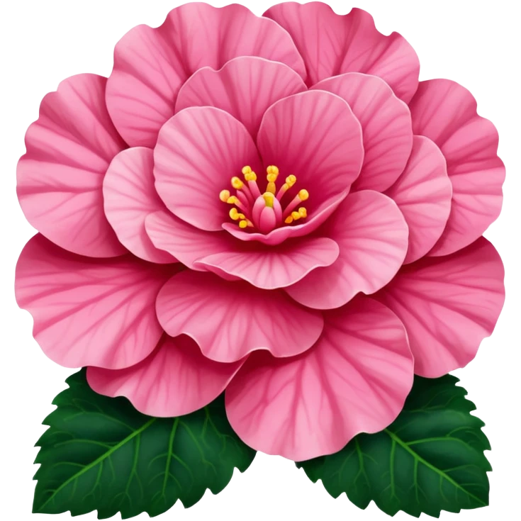 super realistic pink begonia emoji