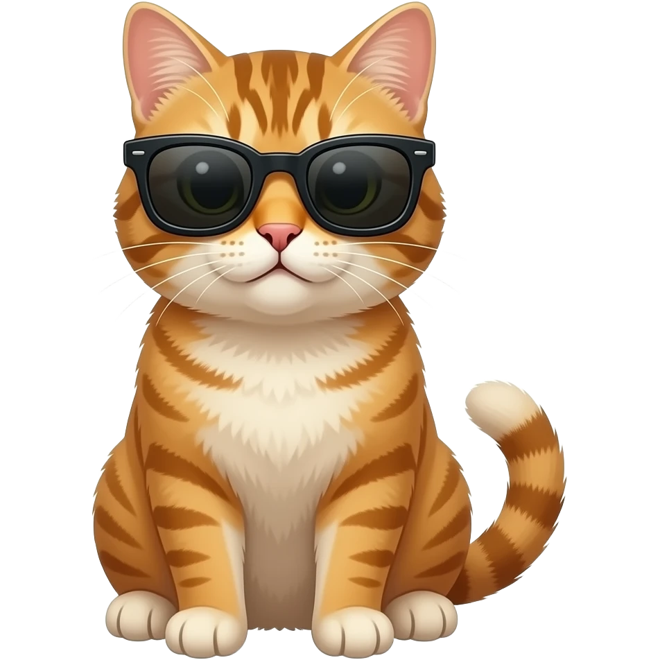 Cat wearing sunglasses emoji