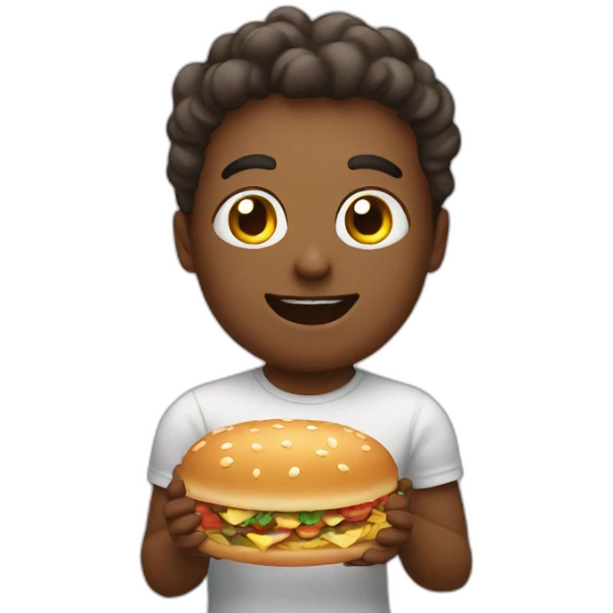 person thinks of food emoji