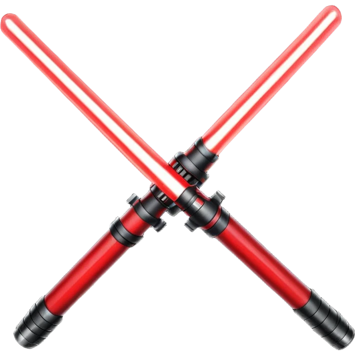 red lightsaber emoji
