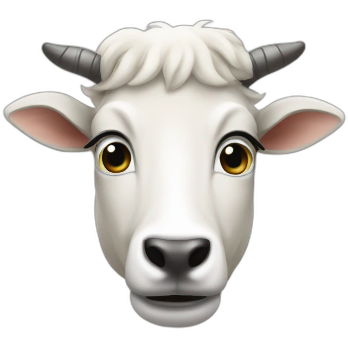 Chèvre avec 3 yeux emoji