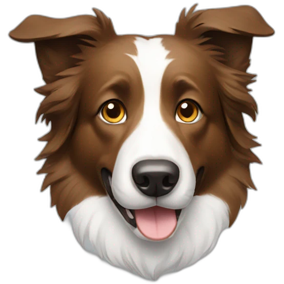 border-collie dog emoji
