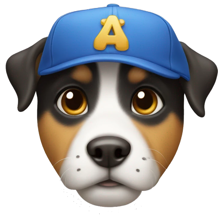 Dog with cap emoji