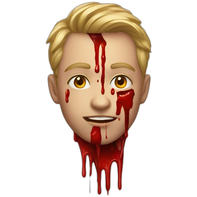 bloody art emoji
