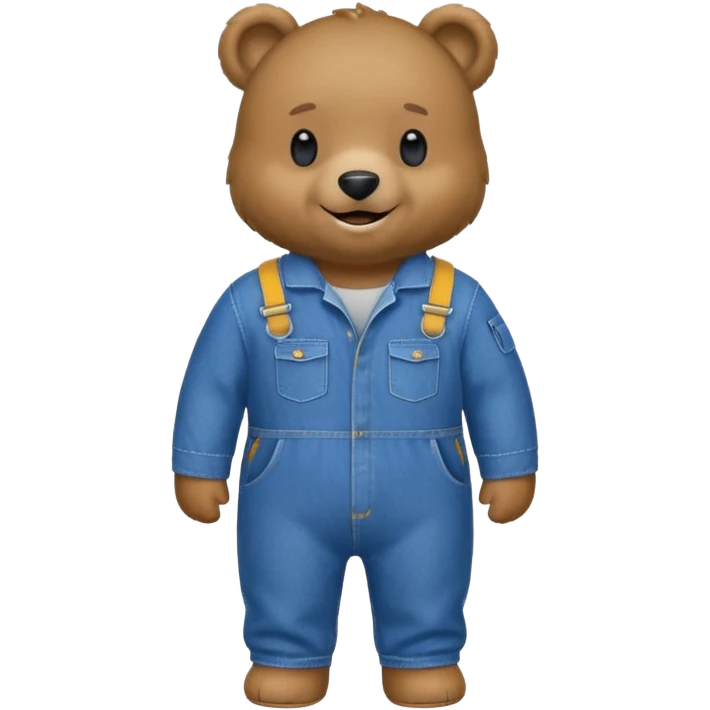 bear in coveralls emoji