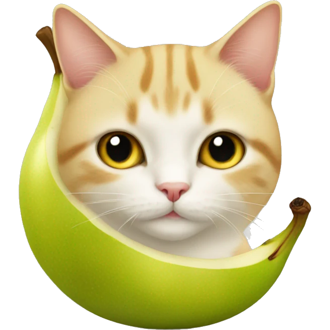 pear cat emoji