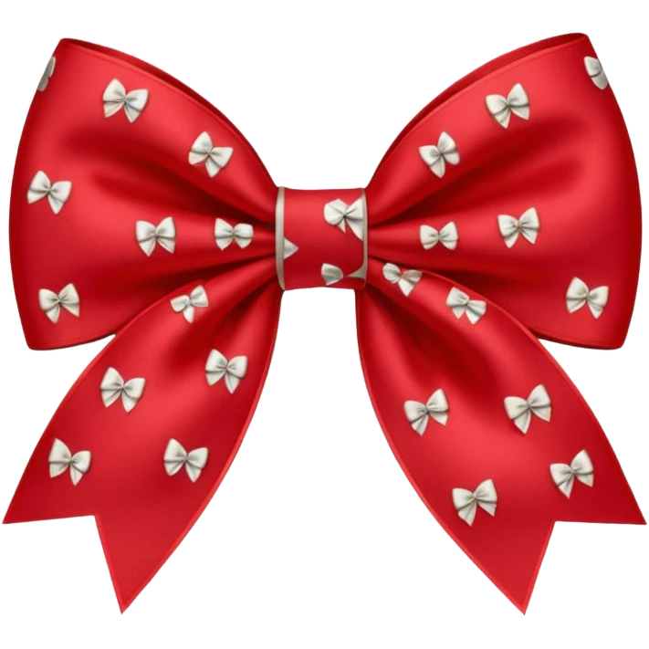 Bow with Dior pattern on it emoji