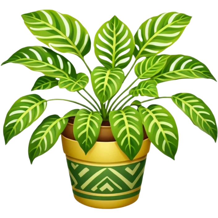 maranta lemon lime plant emoji
