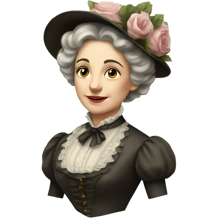 Victorian lady emoji