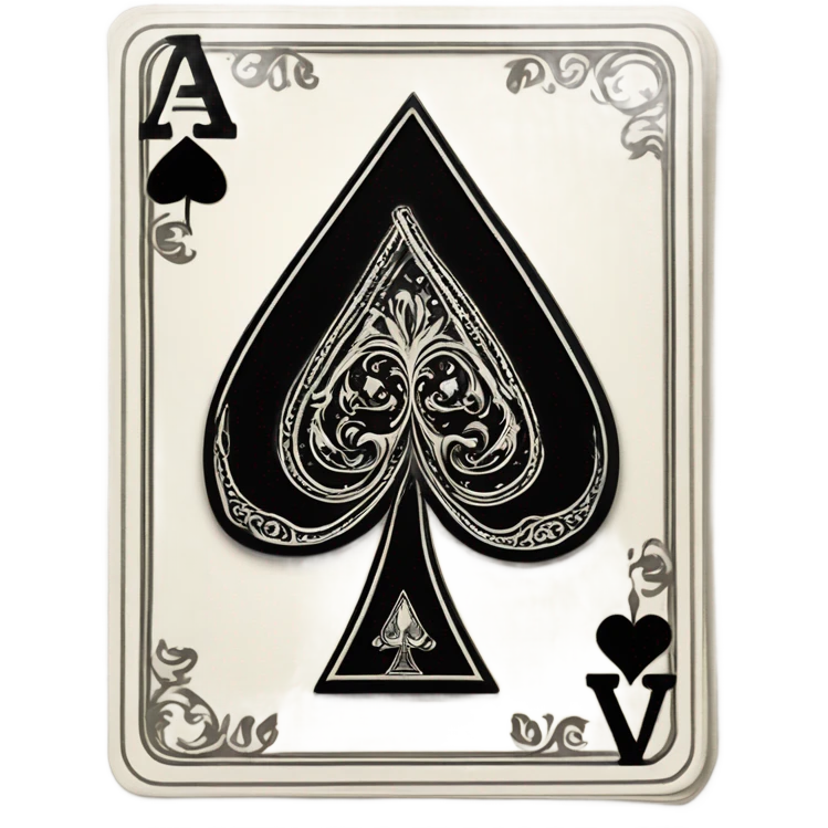 Ace of spades card emoji