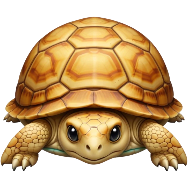 a cute beige domestic turtle  emoji