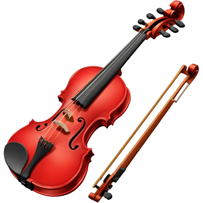 red violin emoji