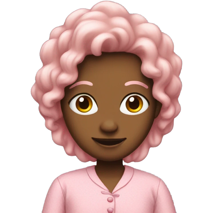 pink person in pink pajamas emoji