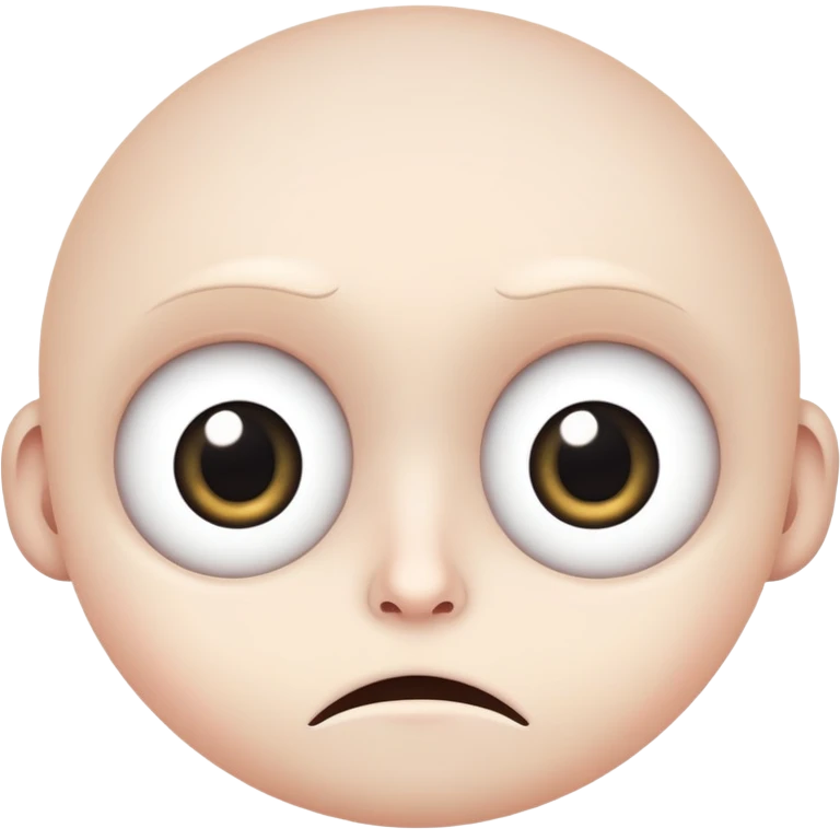 Freaky suspicious  emoji