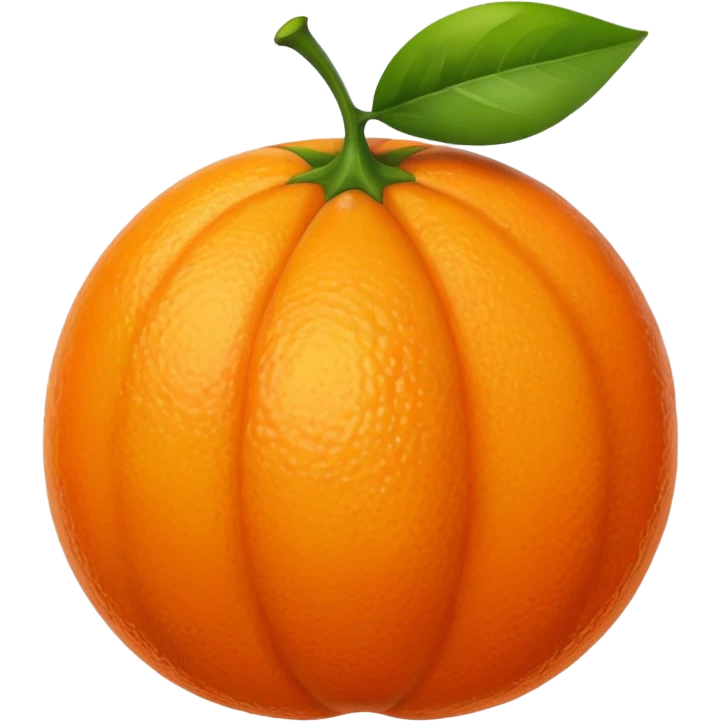 Half orange love emoji