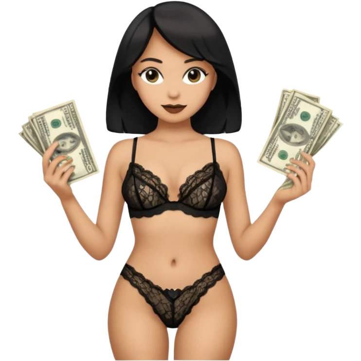 Erotic Sex money full height  emoji