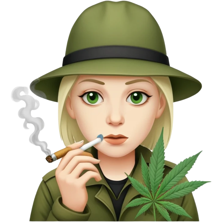 Сталкер групировки Свобода курит траву emoji