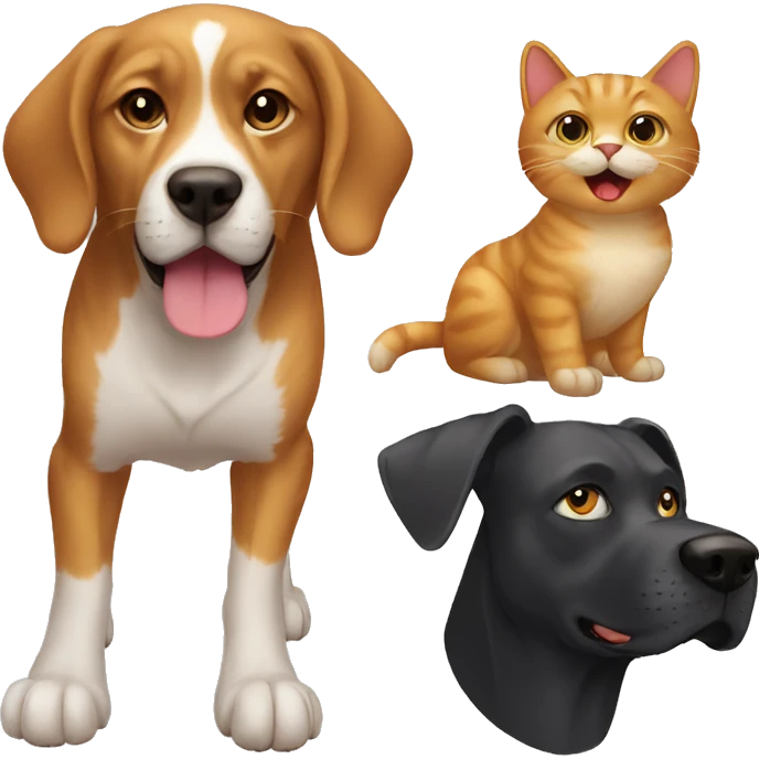 cat vs dog emoji