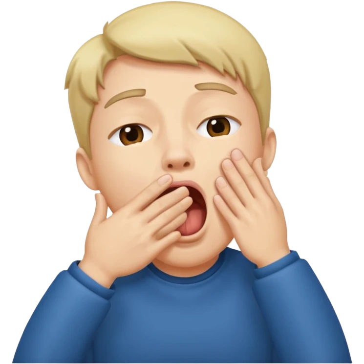 People Yawning with Hand on Mouth, emoji