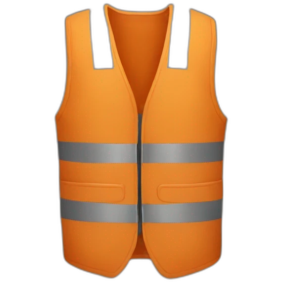 orange vest emoji