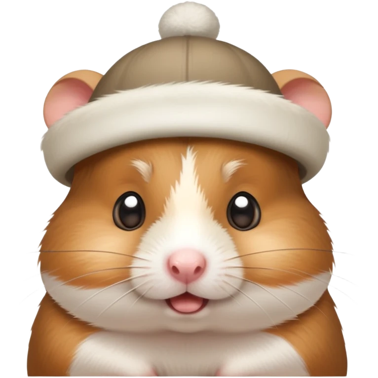 frustrated hamster in a hat emoji