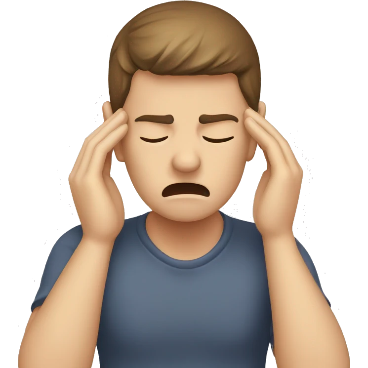 Migraine pain emoji