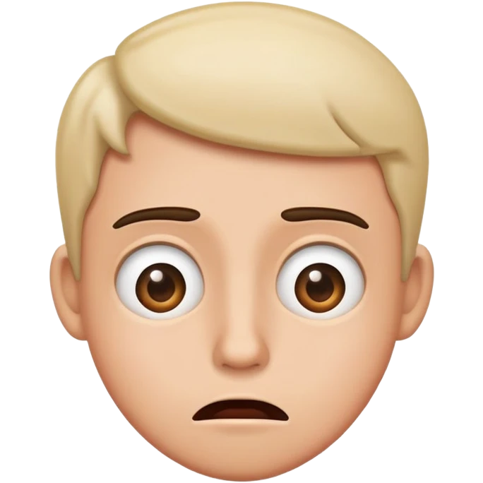 Silly confused emoji