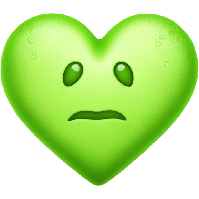 Lime green hearts emoji