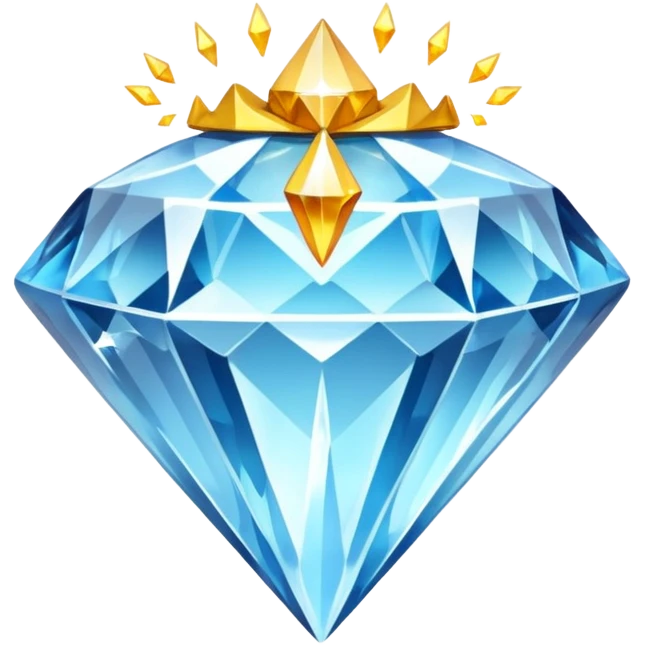 "Brilliant diamond crystal with electric energy crackling around it, spiritual power gem, no people, clean emoji style" emoji