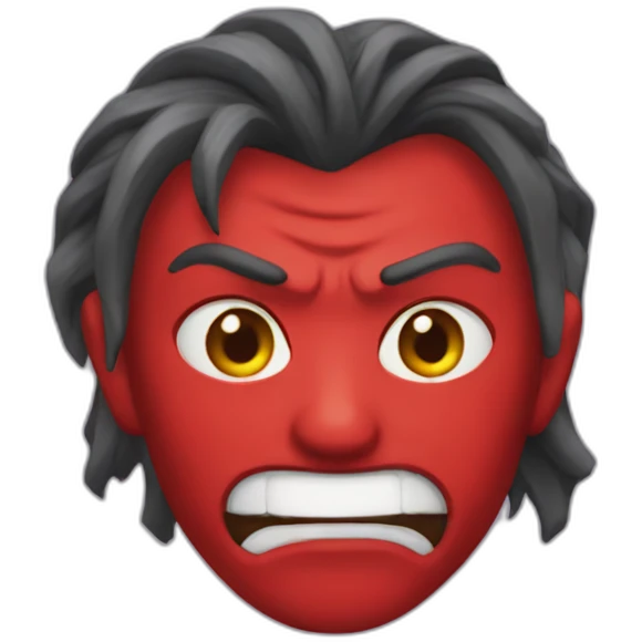 Demonio rojo emoji