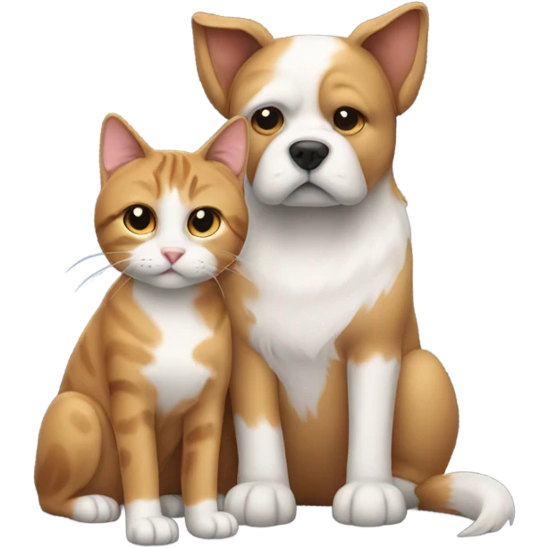 Dog and cat emoji