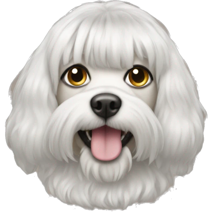 dog wearing a wig emoji