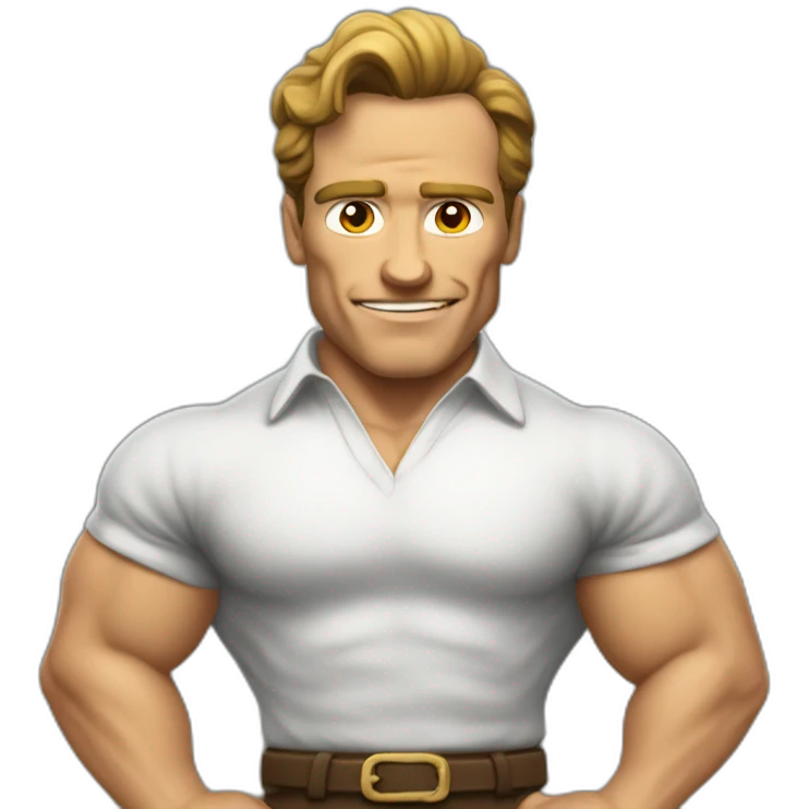 arnold shwartzenneger posing emoji