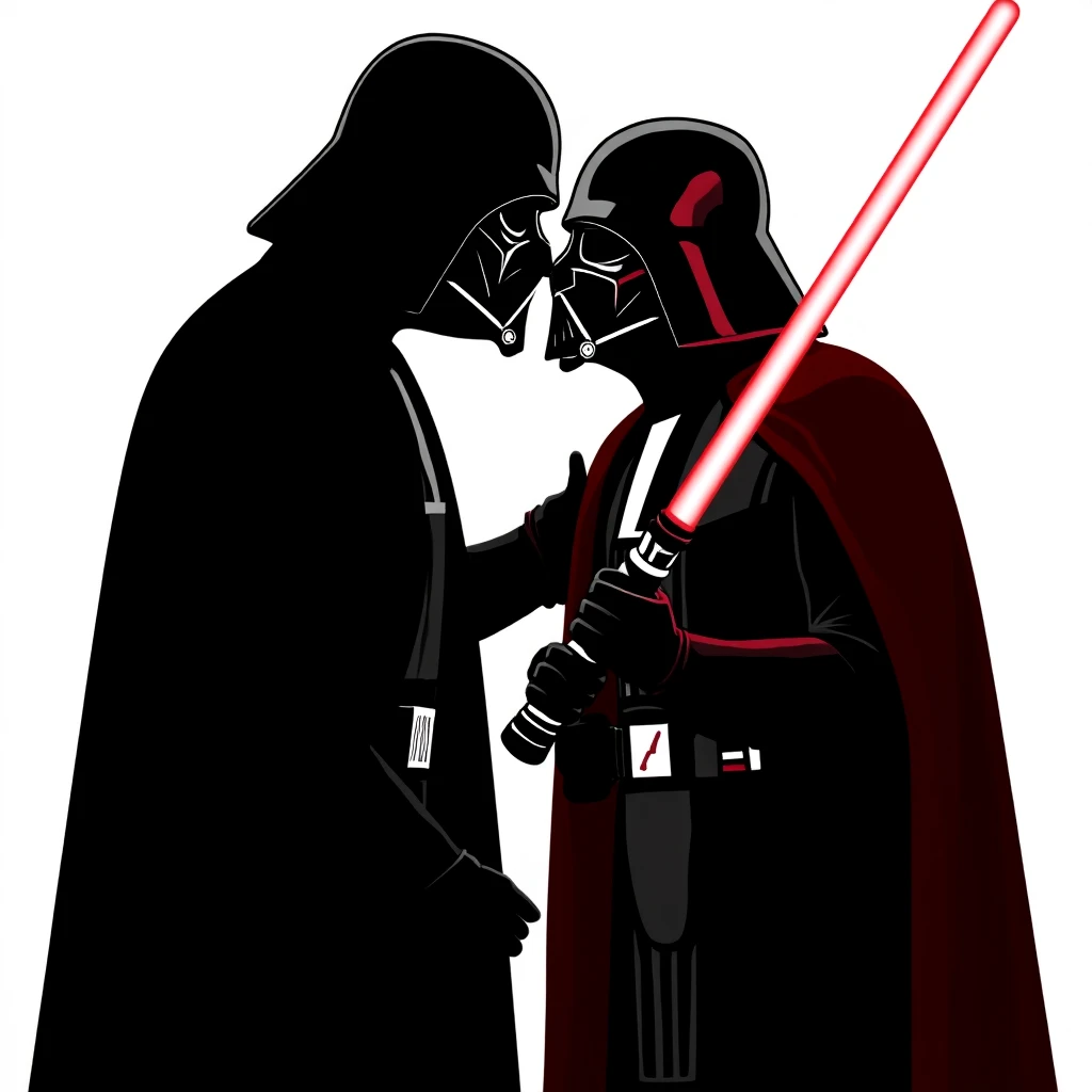 Darth vader kissing (starwars) emoji