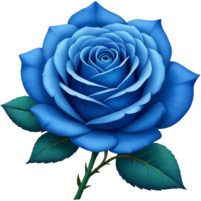 Blue rose emoji
