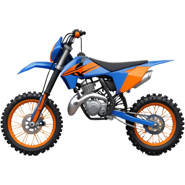 Blue dirt bike 85cc ktm emoji