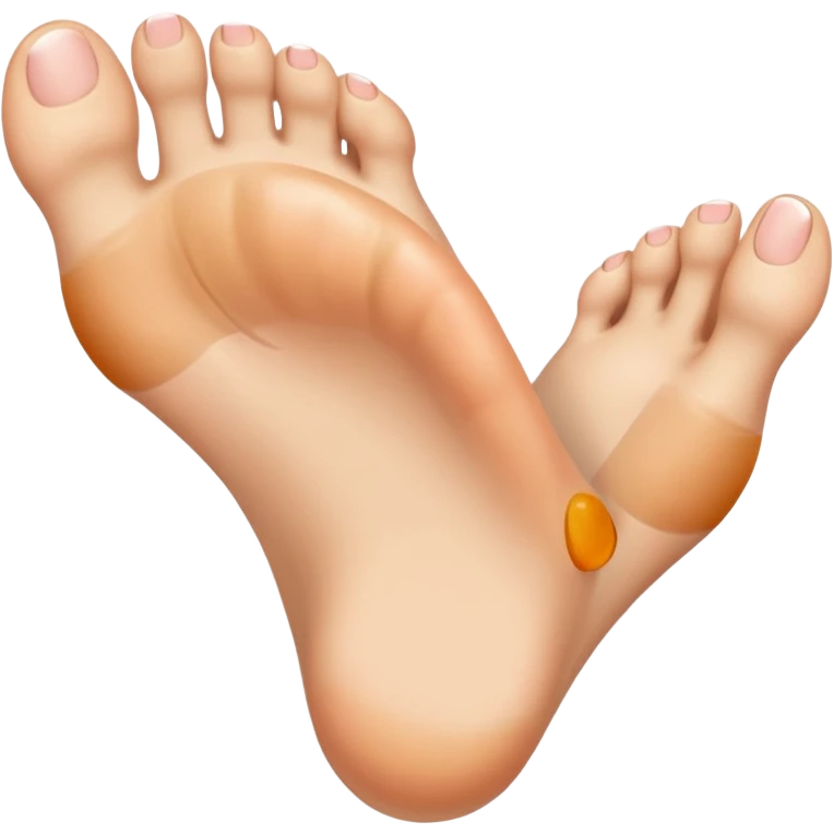 Toe flipping the middle toe emoji