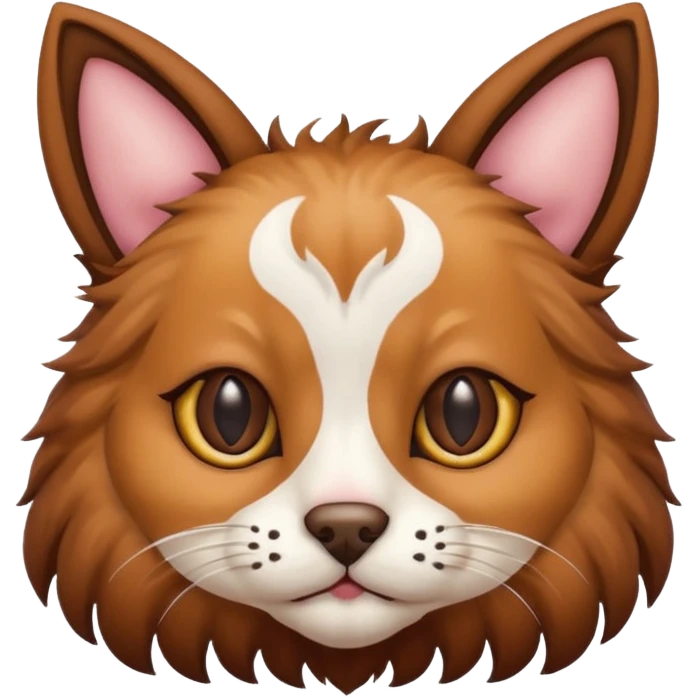 Half cat half dog emoji