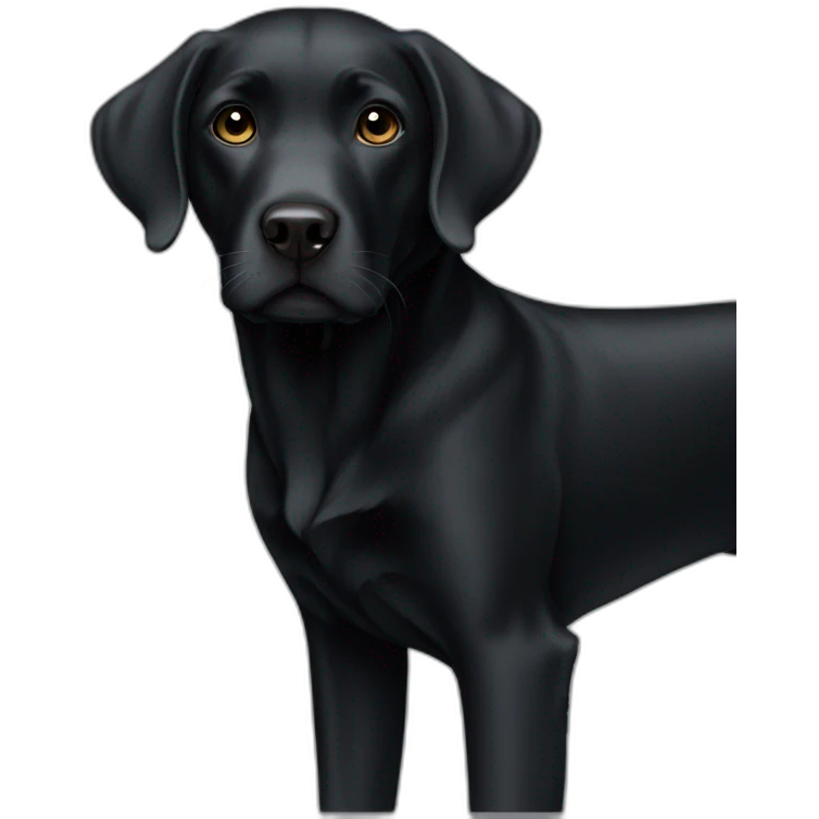 Female black Labrador emoji