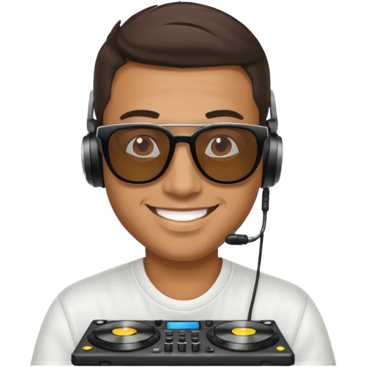 dj man with sunglasses emoji