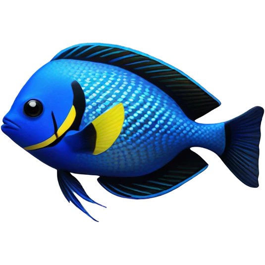 a blue tang fish emoji