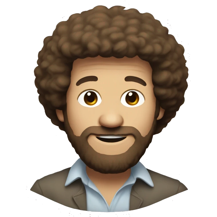 Pregnant bob ross emoji