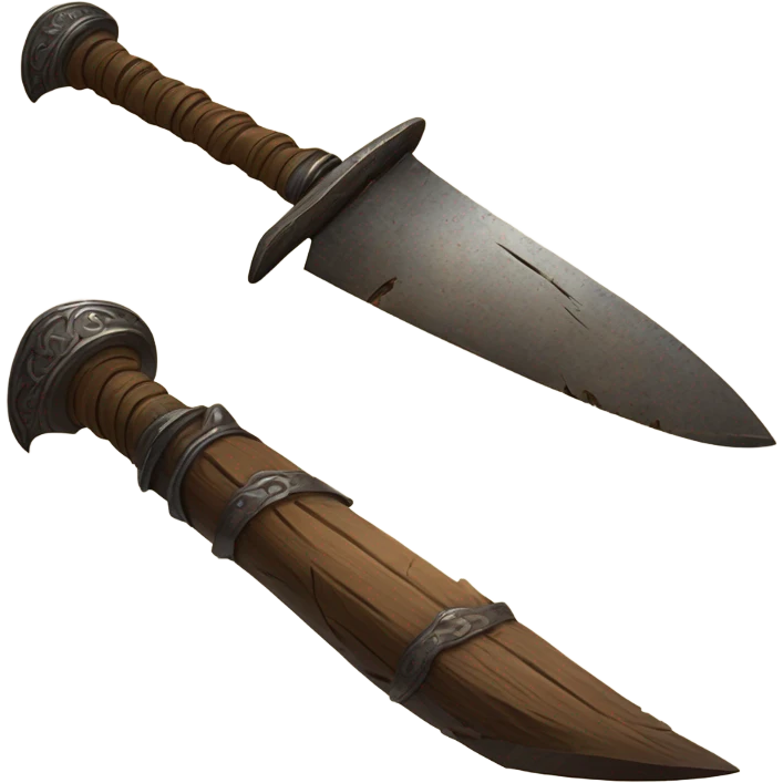 Broken Wooden sword emoji