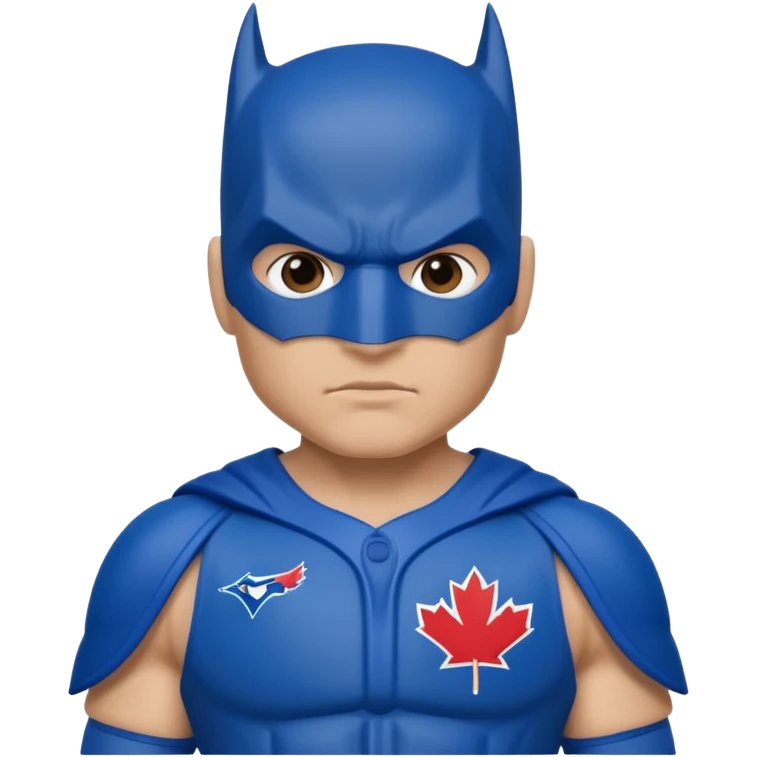 Batman in Toronto Blue Jays uniform emoji