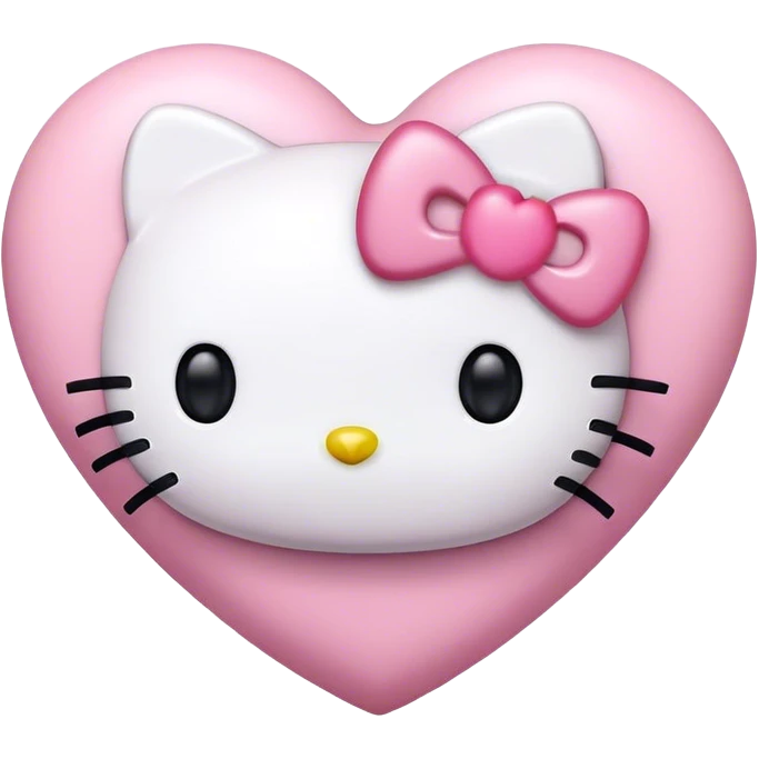 Hello kitty heart  emoji
