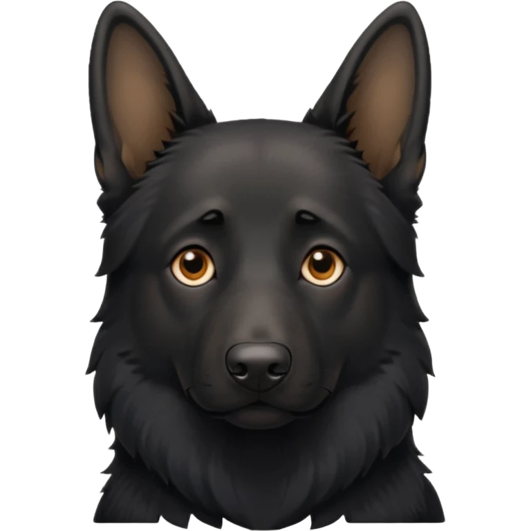 black german shepherd brown eyes  emoji